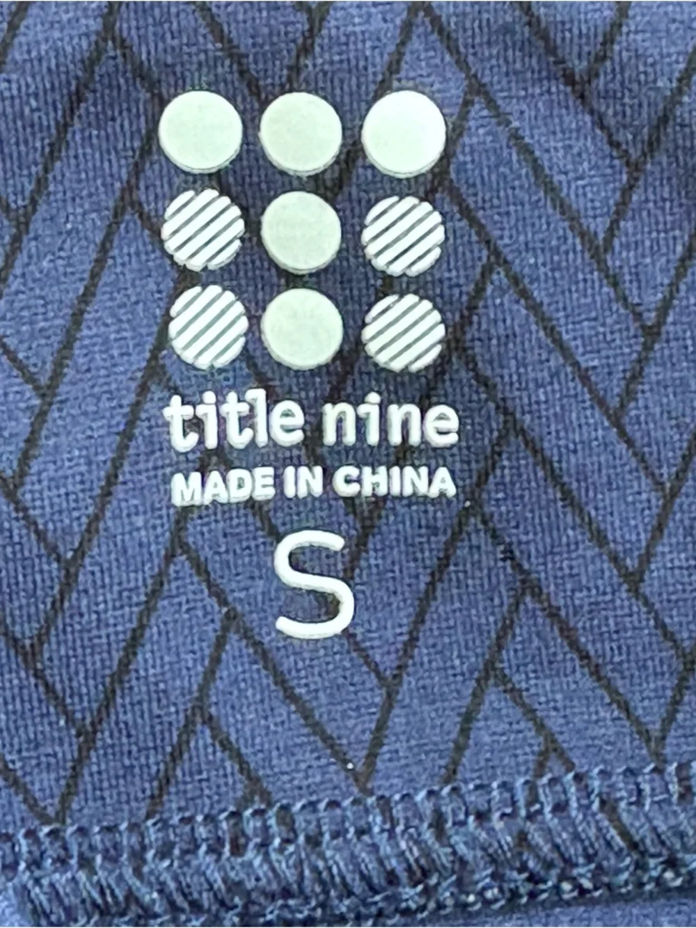 Title Nine Navy Herringbone Ponte Stretch Skirt Athletic Casual Small Sports - Picture 10 of 11